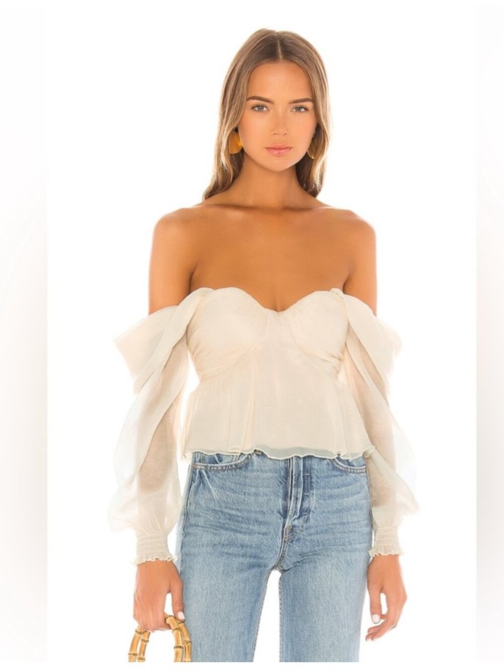 House of Harlow 1960 x Revolve Burna blouse Size Medium NWT